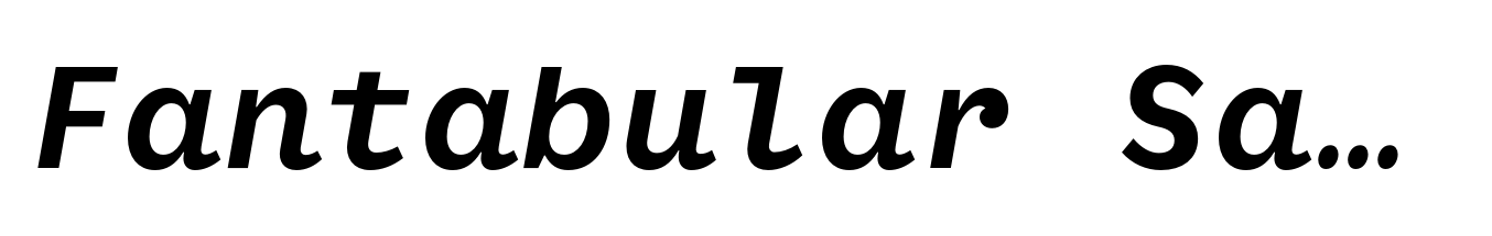 Fantabular Sans MVB Medium Italic